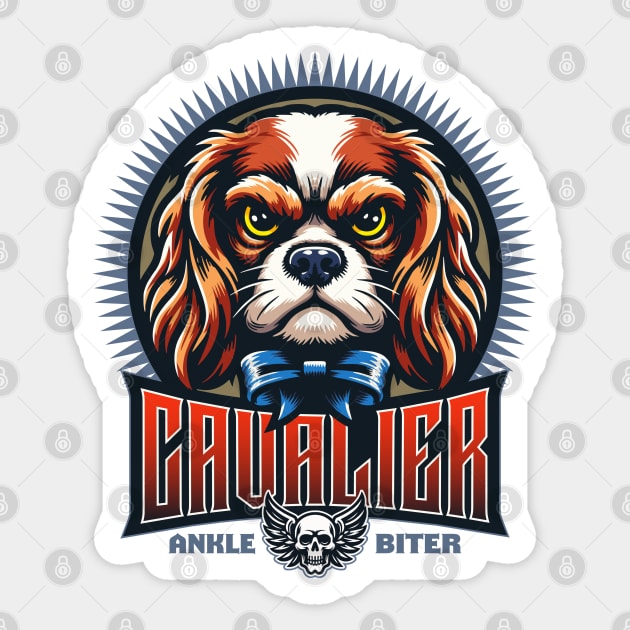 Cavalier Funny Sticker by Garment Monkey Co.